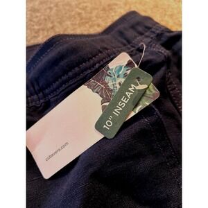 Cubavera Mens XX-Large XXL Cargo Shorts Linen Blend Casual Navy 10 Inseam